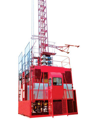 Cssc200/200高い安全性タワーリフト、 ホイストツインケージタワーはホイスト仕入れ・メーカー・工場