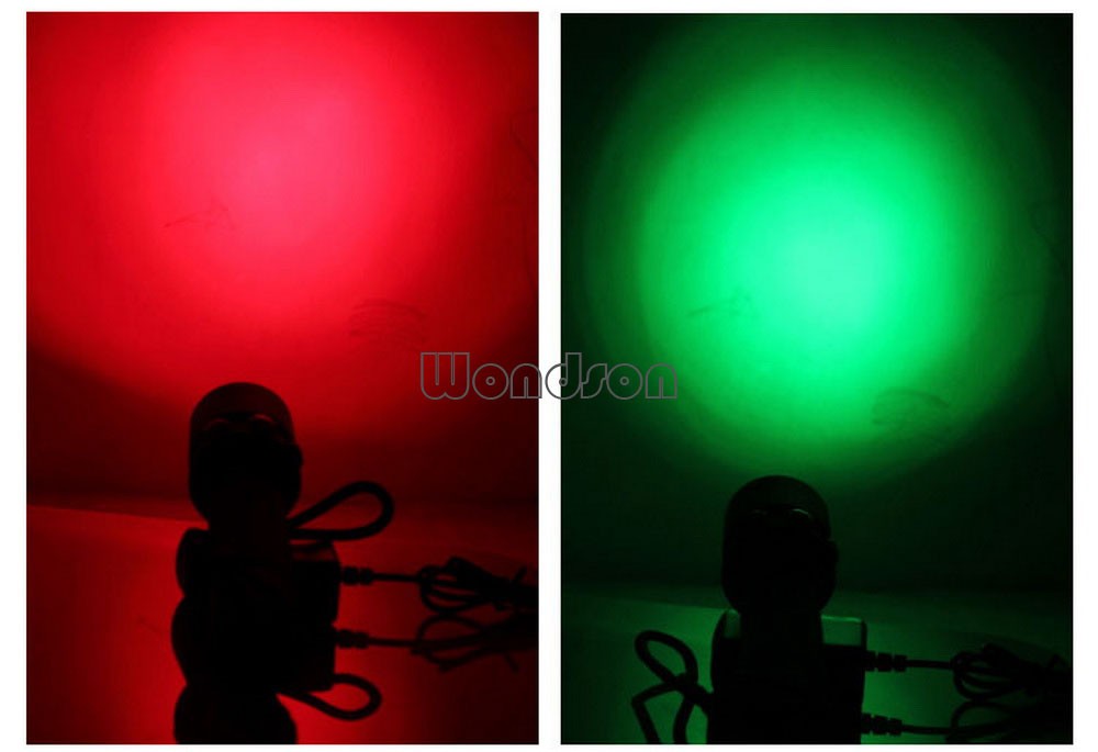 logo printing q5 led red green white 7 mode light