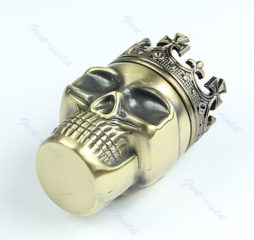 Купить Король череп форму металла табак мясорубку травы дым Кофемолки ...