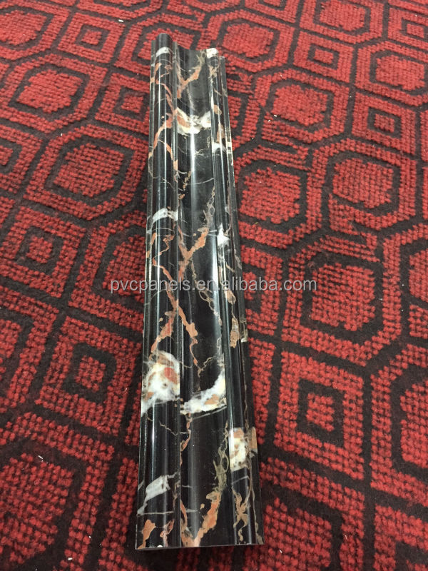 室内装飾の人造大理石のデザインの石のバスルームのタイルなどskritingプラスチック押出機、 大理石のラインpvc 問屋・仕入れ・卸・卸売り