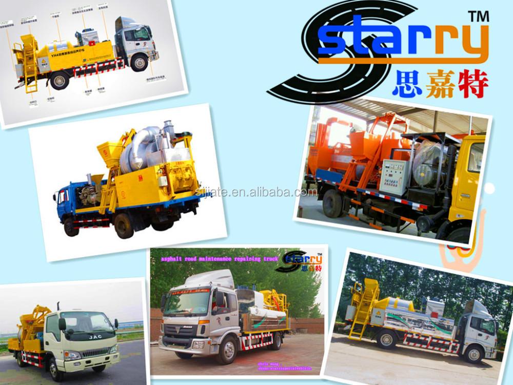 construction asphalt,reinforced concrete combined maintenance asphalt paver truck/road construction