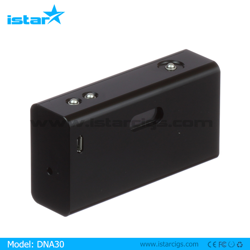 2014 new vape mod HANA MODZ 18650 DNA30 box mod,30 watt ecig BOX V3 ecig mod dna model