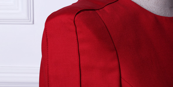 ファッションデザイン赤の女性のための航空会社の制服仕入れ・メーカー・工場