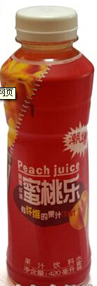 Peach juice with pulp