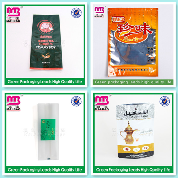 Customized graphics and wordings composite petpe tea bag