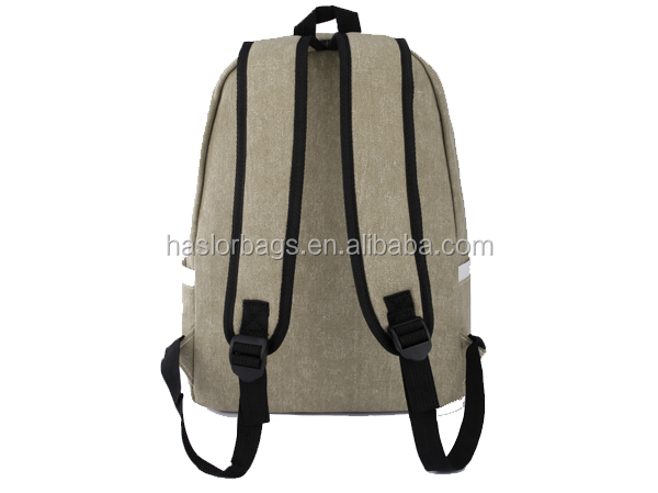Haslor Hotselling Fashion Custom Casual Canvas Backpack Bag In School