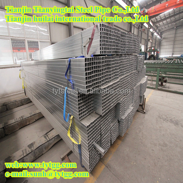 High qulity !Tianyingtai ERW pre-galvanized /hot dipped Gavanized steel rectangular/square pipe!