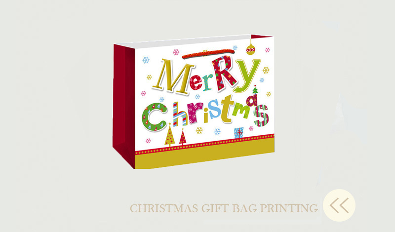 安い印刷されたクリスマスの紙のギフトショッピングバッグ問屋・仕入れ・卸・卸売り