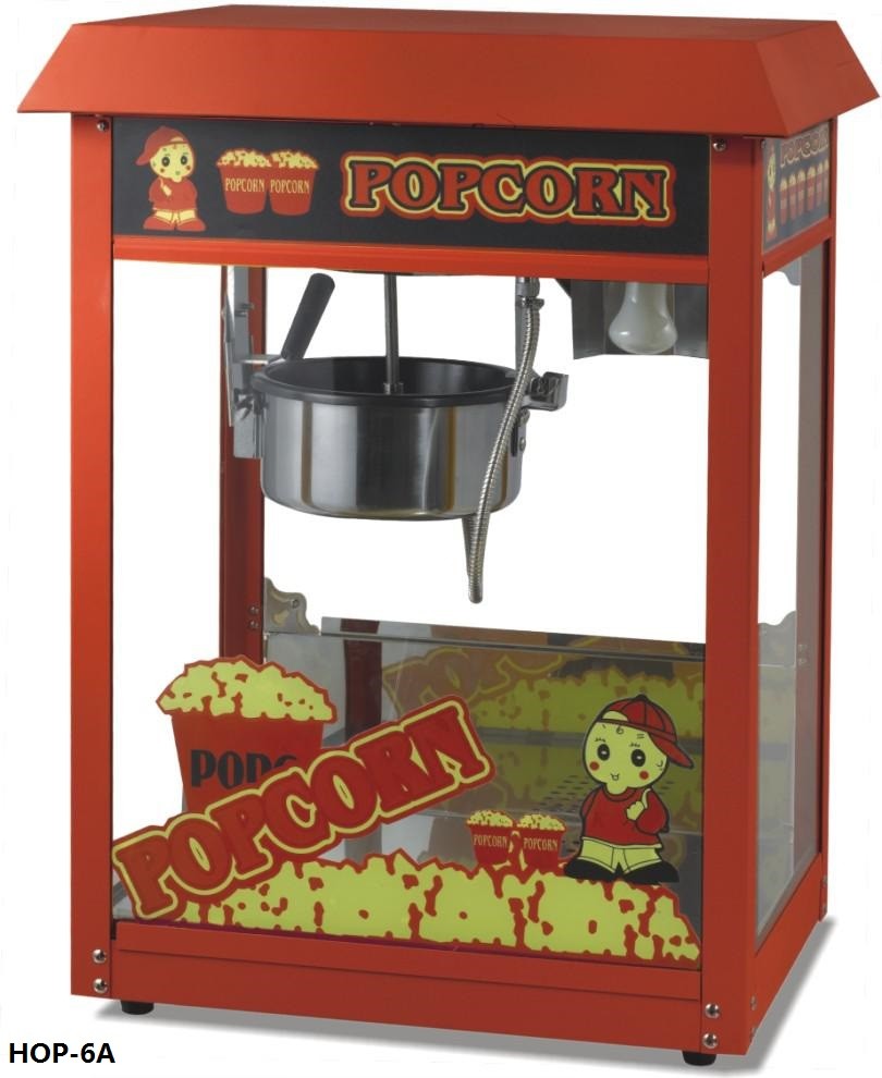 Table Top Popcorn Machine / Yellow Popcorn Machine With Cart For Sale