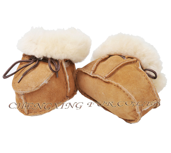 Cx- シューズ- 05aファッション本物の羊皮の毛皮の面白い赤ちゃんの靴問屋・仕入れ・卸・卸売り