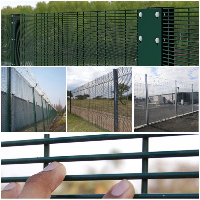 358 Mesh Security Fencing /Anti Climb anti-cut fence/Prison Welded Wire Mesh panels