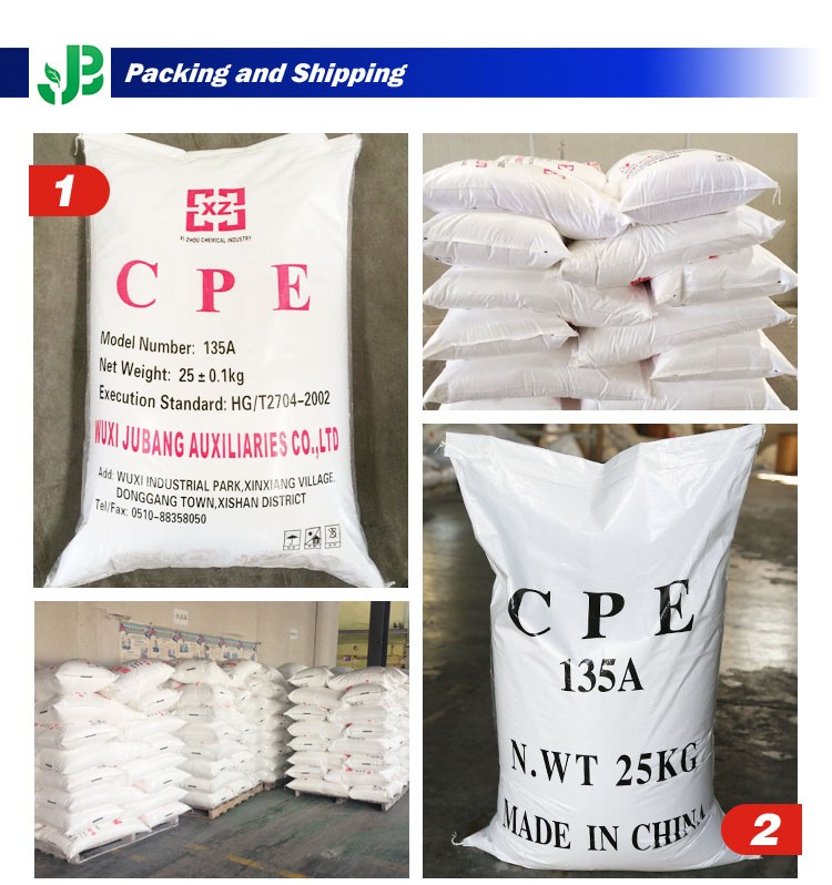Première qualité plastifiant polyéthylène chloré CPE135A 99%
