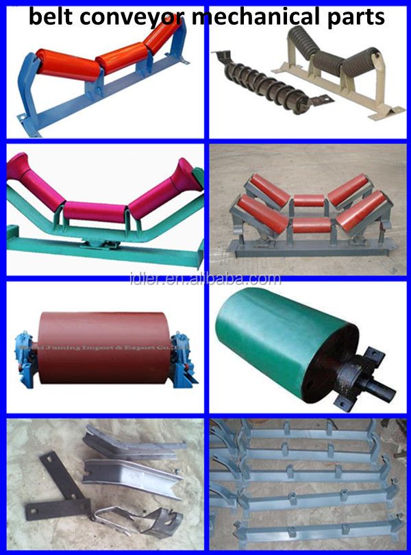 Industrial Nylon Conveyor Belt Tension Idler Roller For Construction