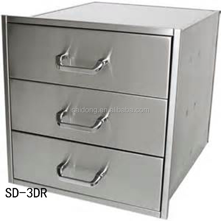 Customized Commercial Kitchen Stainless Steel Kitchen Cabinet Bbq