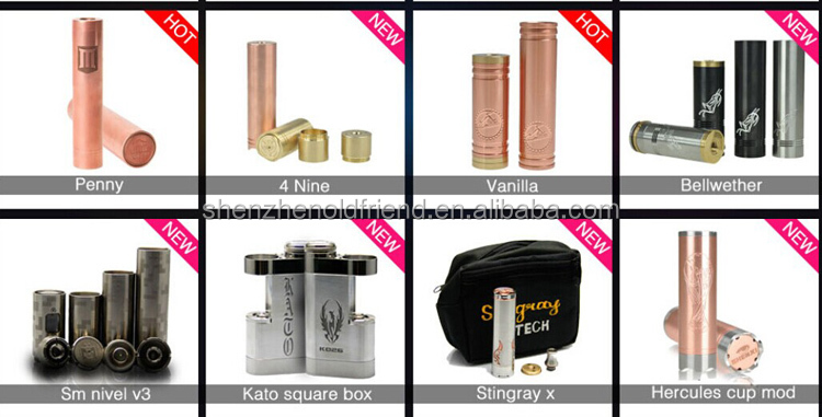 2014 Infinite Mechanical Mod 18650&26650 Black Red Copper Stingray Mod&Stingary X mod