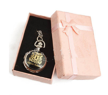 silver owl pocket watch ladies quartz fashion owl shape pocket watch with fKey buckle factory direct sales