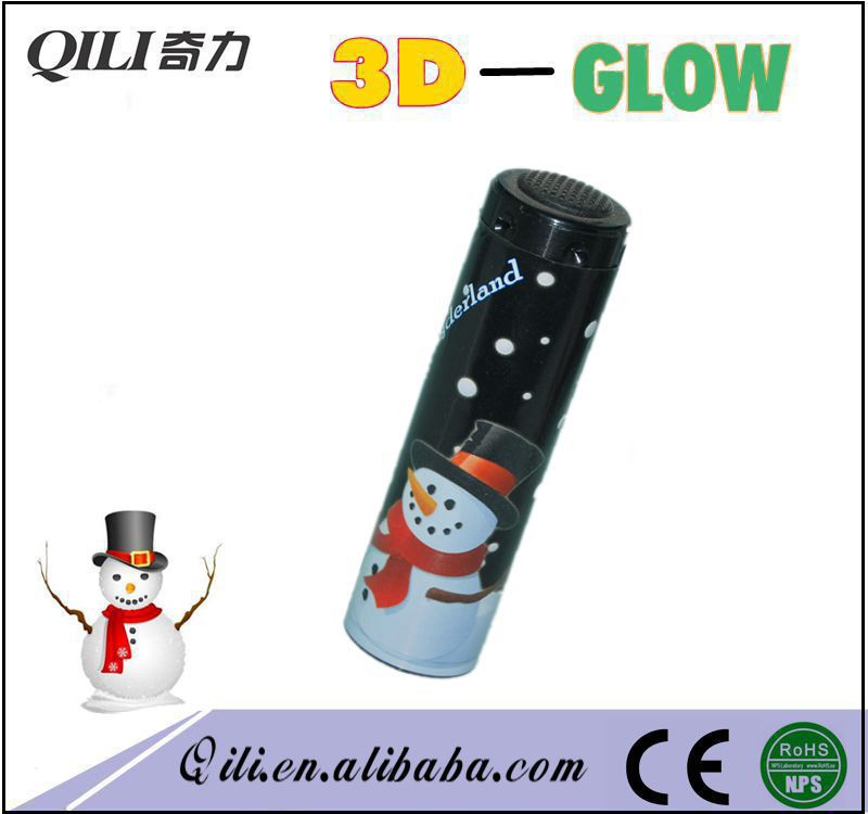 季節のご挨拶3dグロー9led懐中電灯、 バルクled懐中電灯ストラップ付き仕入れ・メーカー・工場