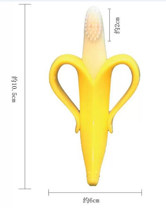 面白い赤ちゃんの歯ブラシバナナteethtoothトレーニング/用シリコン赤ちゃんの歯ブラシ 問屋・仕入れ・卸・卸売り