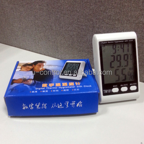 電子デジタルウォールクロック温度計と湿度htc-1問屋・仕入れ・卸・卸売り