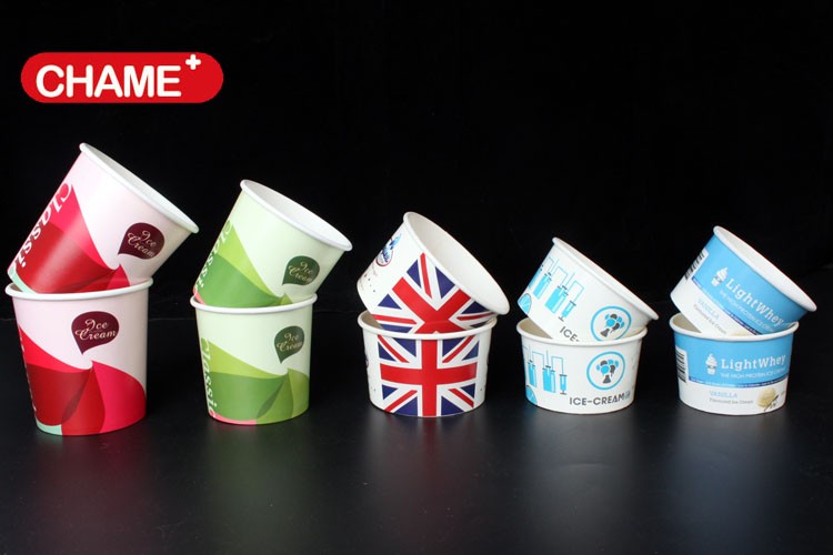 358121620オンスカスタムロゴは、 紙に印刷アイスクリームフローズンヨーグルトのカップ蓋つき仕入れ・メーカー・工場