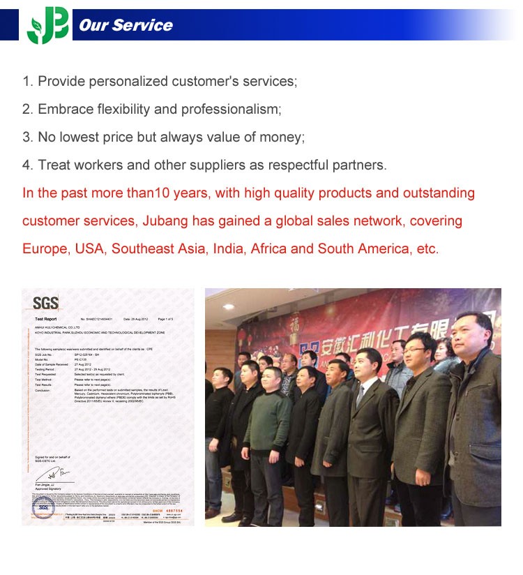 Chine fournisseur vendre cpe 135a principalement pour tuyaux en pvc