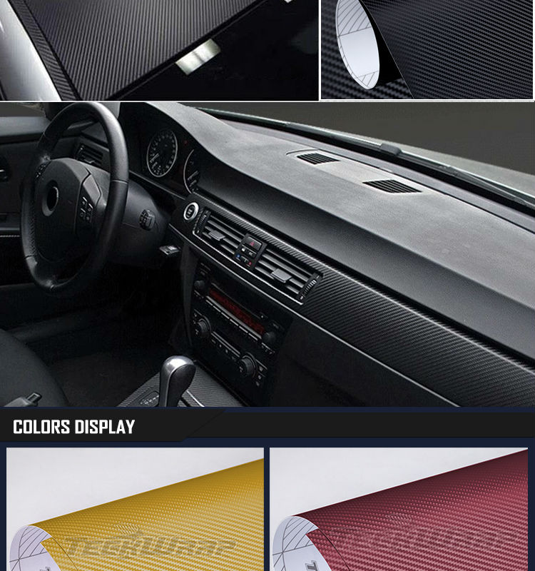 TeckWrap車のステッカー高品質1.52*20メートル5*65フィート11色の車体の装飾のための3Dカーボンファイバー箔問屋・仕入れ・卸・卸売り