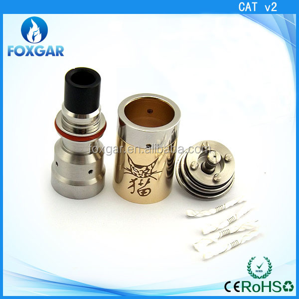 Foxgar Infinite cats atomizer 1:1 clone dry herb dripper magma atomic nucleus origen Cigreen cat atomizer