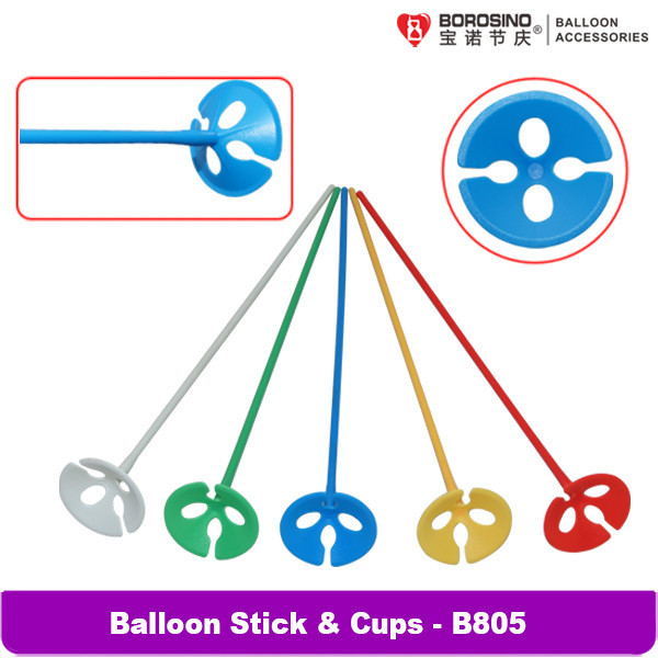 b802高品質のラテックスバルーンカップホルダーとバルーンスティック仕入れ・メーカー・工場
