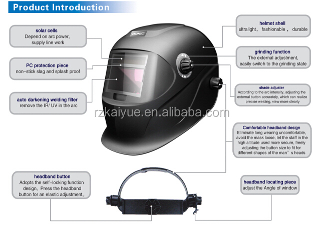 影響力- 耐溶接マスク自動溶接のヘルメットの頭骨のヘッド問屋・仕入れ・卸・卸売り