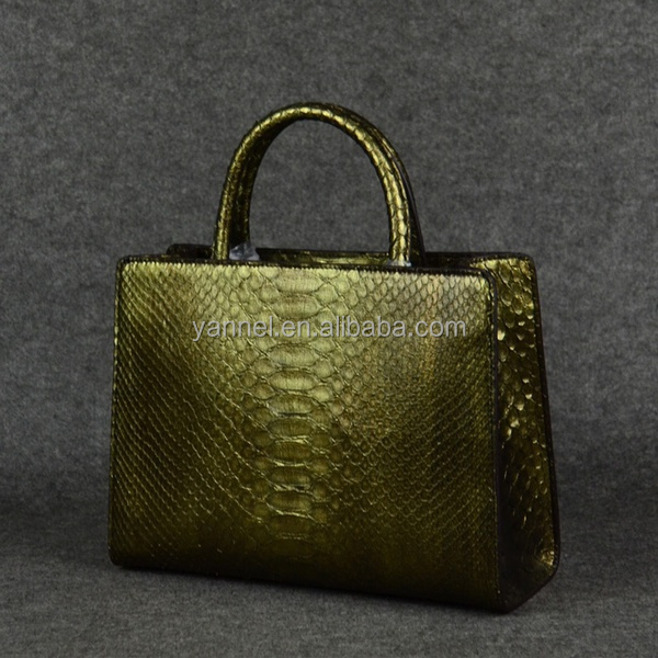パイソンヘビ革トートbag_exoticbag_fashionhandbag_luxury女性エキゾチックな女性のバッグ仕入れ・メーカー・工場