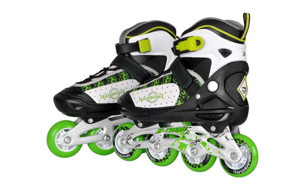 卸売alibabaのミックスカラーミックスサイズグリーンrollerskates子供調節可能仕入れ・メーカー・工場
