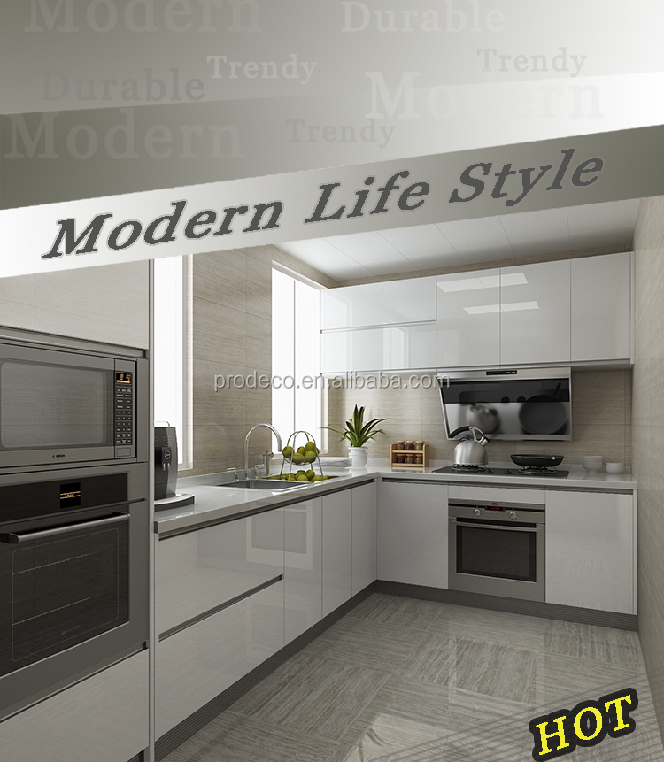 L vorm modulaire keuken ontwerpen met de prijs keuken kasten ...
