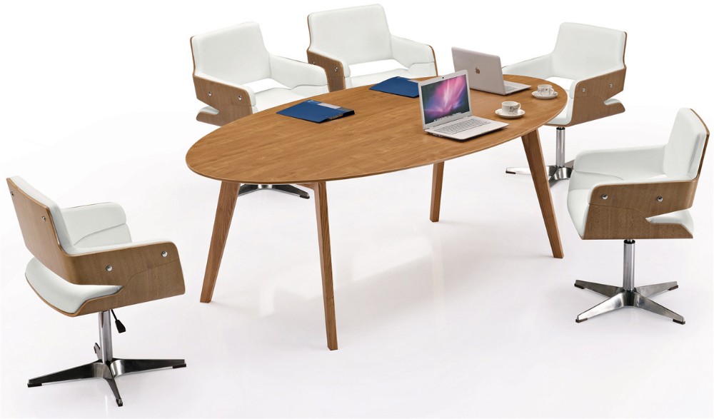 木製オフィスの会議テーブルの仕様とソリッドウッドベースid3030会議構成仕入れ・メーカー・工場