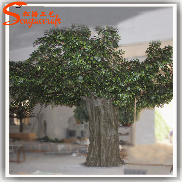 Life Size Cheap Artificial Big Trees Landscape Plastic Fake Banyan Tree