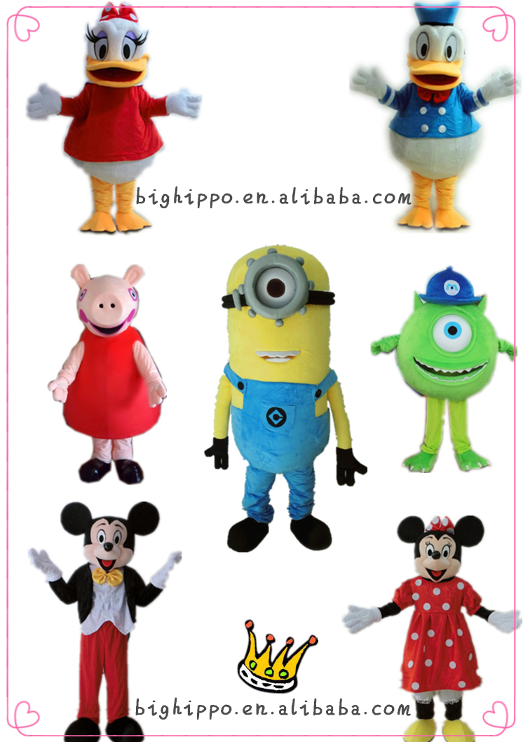 2015熱い販売安いdespicable手先私に子供の漫画のマスコットの衣裳仕入れ・メーカー・工場