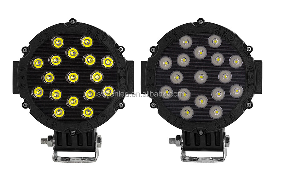 2014 6 round 51w heavy duty high powered led work light