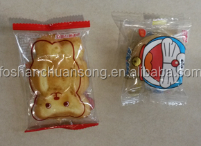 Horizontal packaging machines for chocolate bar, candies, biscuits