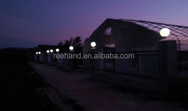 実用的なledボールライト太陽柱使用のための屋外のゲート仕入れ・メーカー・工場