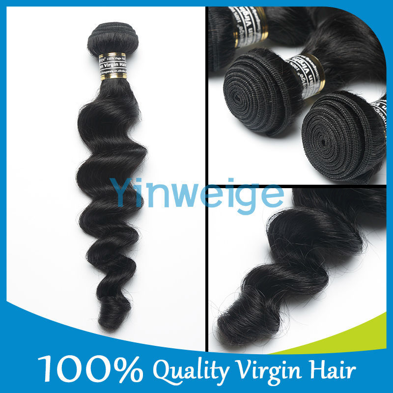 未処理のバージンブラジルの毛生、 ブラジルのバージン毛、 100％天然インドの人間の毛髪問屋・仕入れ・卸・卸売り