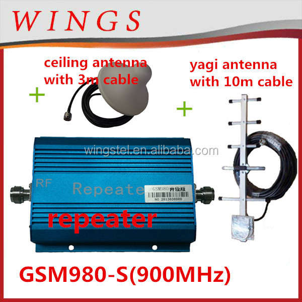 セットgsm980-srepeater+poweradaptor+outdoor八木アンテナ信号で10メートルcable+indoor3mと天井のアンテナケーブル問屋・仕入れ・卸・卸売り