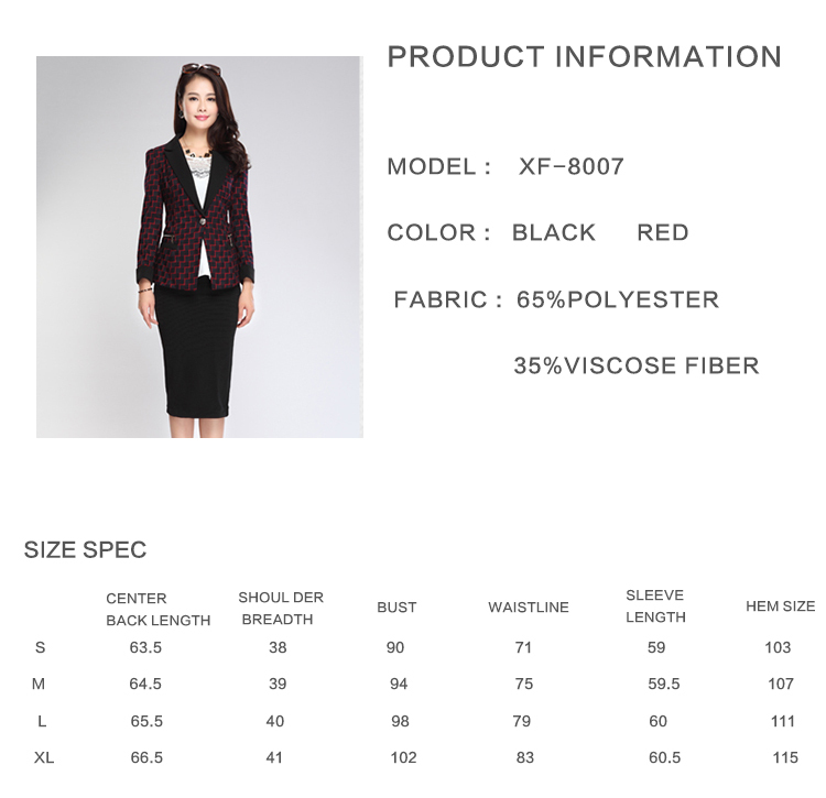 韓国スタイル2015グリッドパターンシンプルなスーツの女性のための仕入れ・メーカー・工場