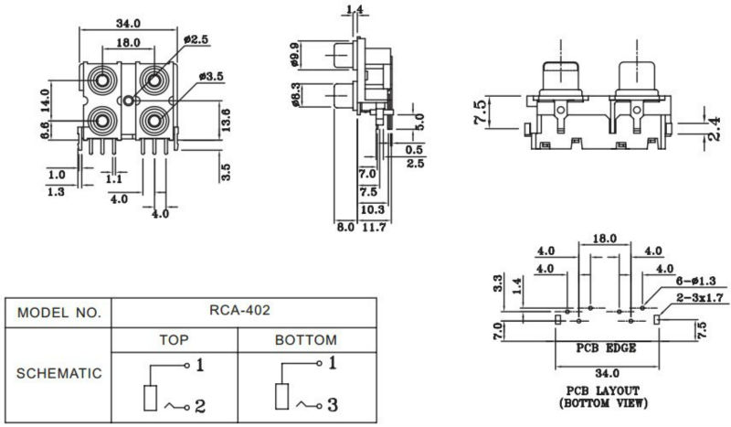 良質4ピンrcaソケットpcbマウント012kls、 ul、 cerohs指令仕入れ・メーカー・工場