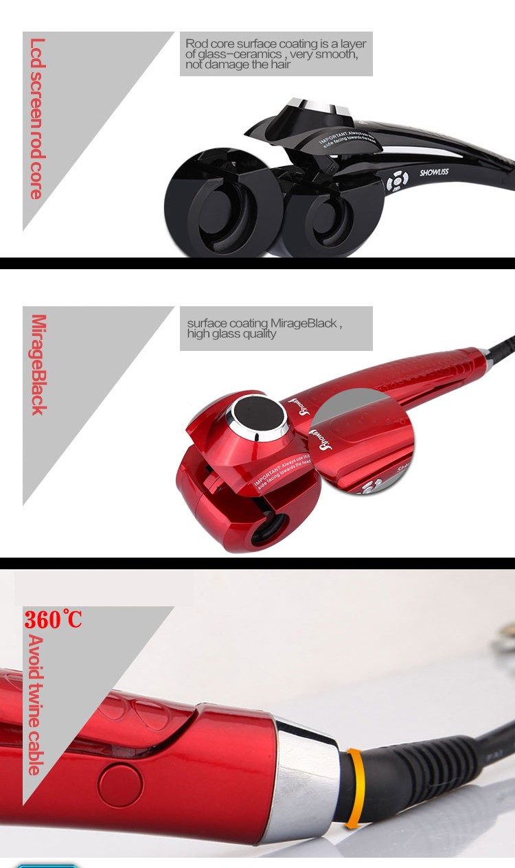 ベストセラーのlcdディスプレイ2015電動自動セラミックデジタルプロのヘアカーラー 問屋・仕入れ・卸・卸売り