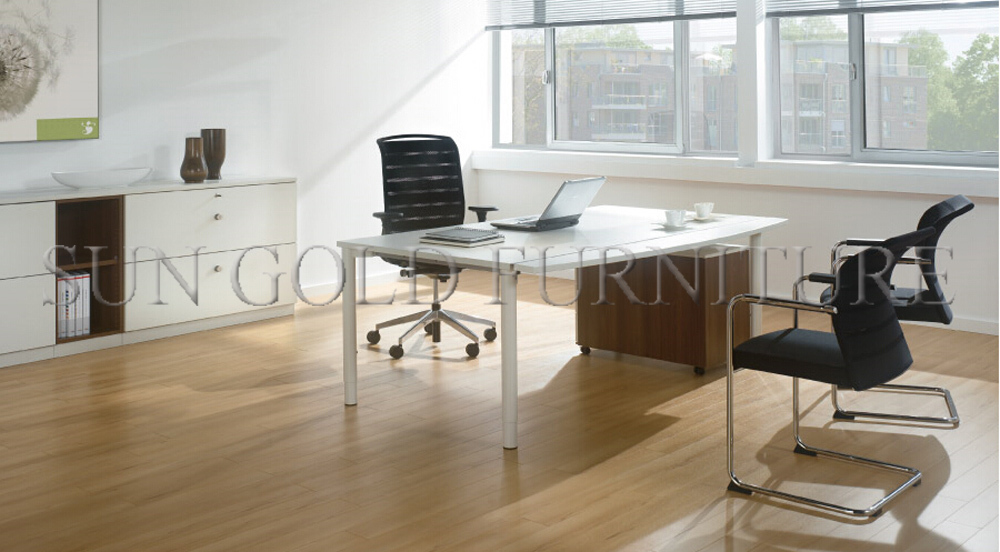 現代オフィステーブル現代メラミンオフィスマネージャー湾曲したデスク( SZ-OD605)仕入れ・メーカー・工場
