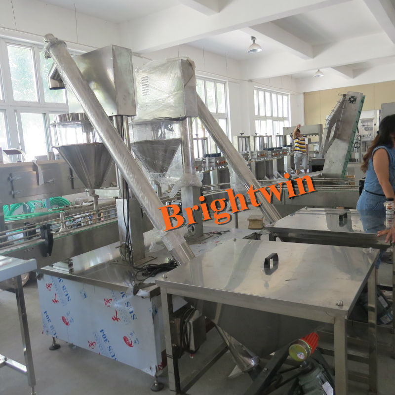 factory price automatic cocoa powder filling capping machine