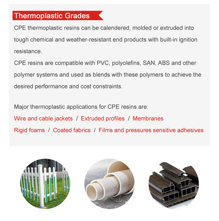 Pvc harzpulver, thermoplastischen elastomer-harz cpe 135a