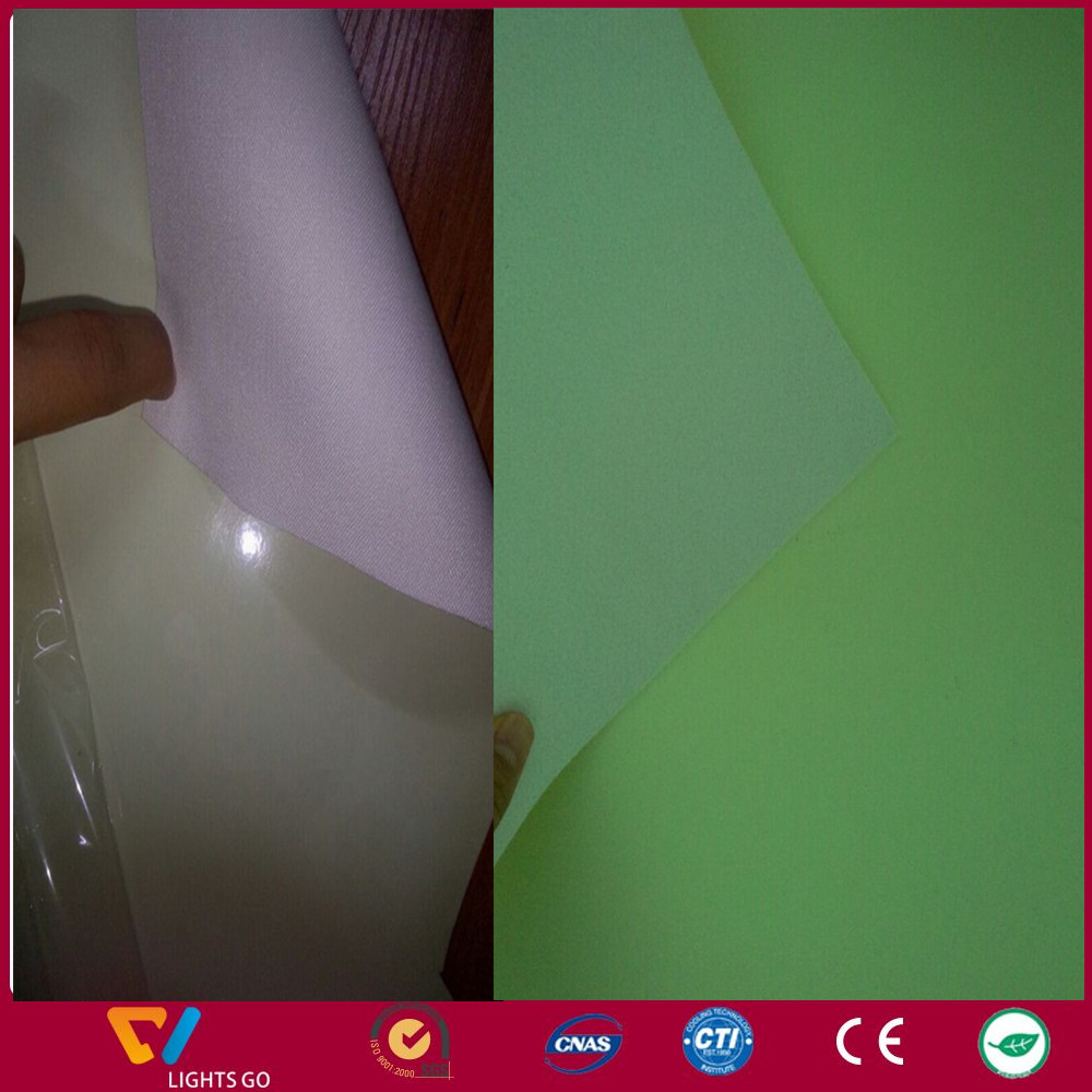 luminous fluorescent glow in the dark fabric for bags