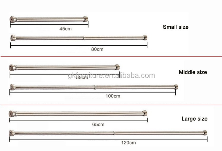 extensible clothing coat rail rods garment rack