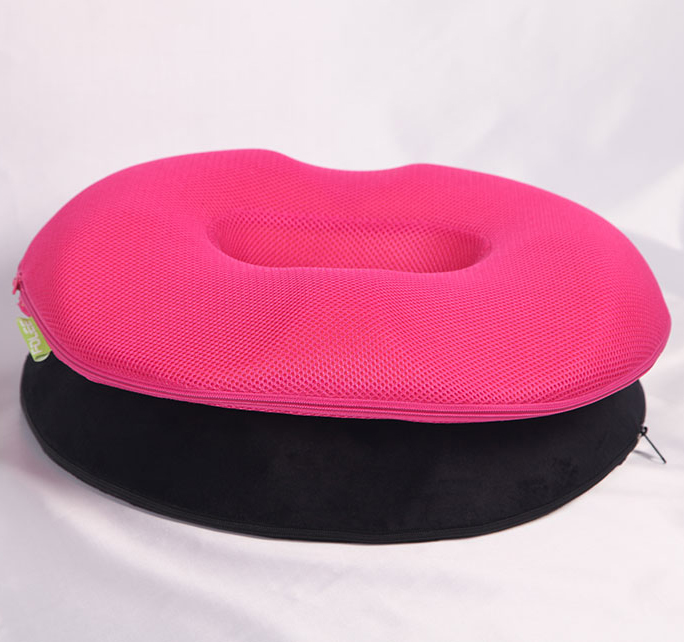 High Rebound Comfort Coccyx Donut Seat Cushion / Round Adult Memory