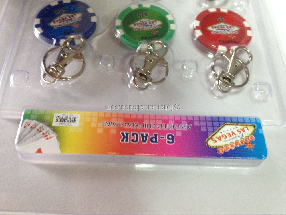 6-pack Las Vegas Souvenir Poker Chip Set| Alibaba.com